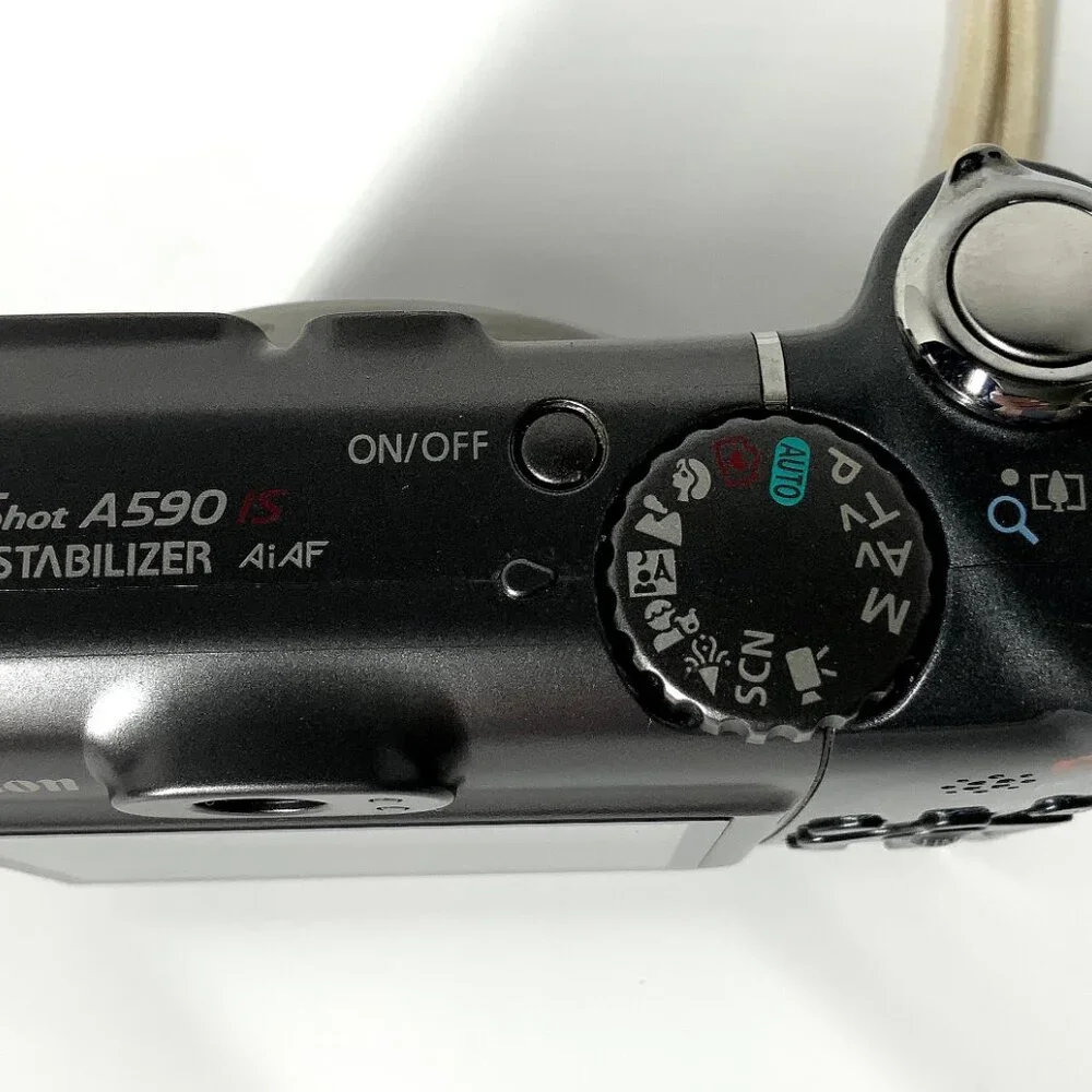 Canon PowerShot A590 IS 8MP Digital Camera 4x Zoom Tested Works Y2K Digicam